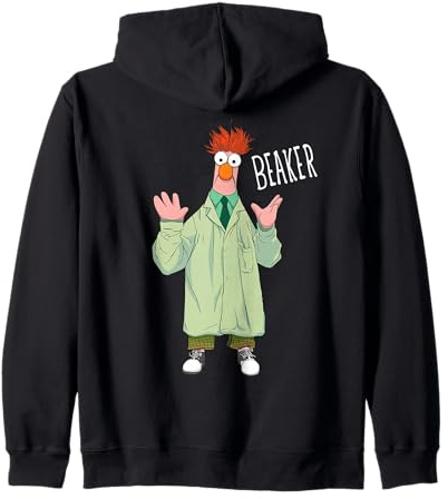 Disney The Muppets Beaker Muppet Labs Big Pose Zip Hoodie