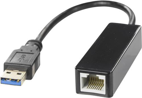 Deltaco Tarjeta de Red Ethernet USB3-GIGA5 1000 Mbps - Tarjetas de Red (cableado, USB, Ethernet, 1000 Mbps, Negro)