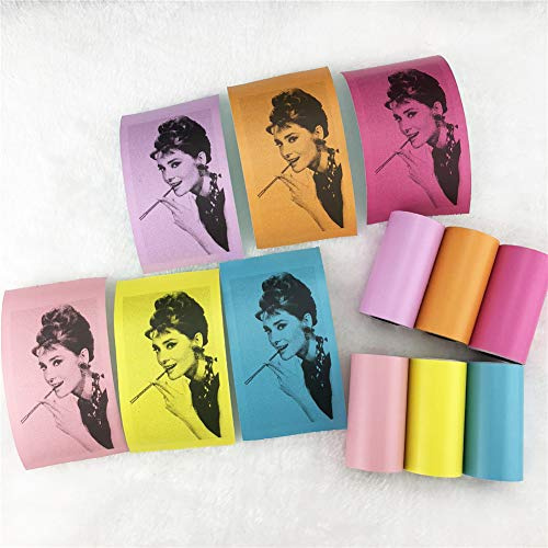 Macabolo Druckbare Aufkleber Papierrolle Direktes Thermopapier mit Selbstkleben für PAPERANG Pocket Mobile Printer 57mm x 30mm