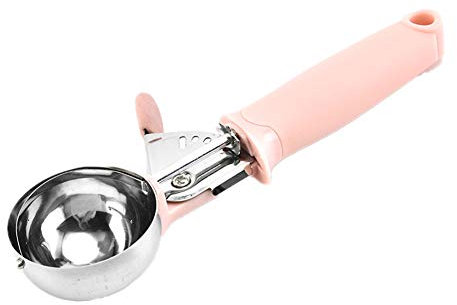 Sunfauo Ice Cream Scoop Ice Cream Scoops Small Ice Cream Scoop Melon Baller Scoop Ice Cream Spoon Non-Stick Ice Cream Scoop Ice Cream Ball Scoop Cookie Scoop pink