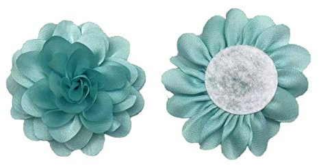 MMvolesy Chiffon Boutique Geschenkblumen für selbstgemachte Haarnadeln, Scrapbooking-Aufkleber und mehr 10 Stück (6,5 cm)