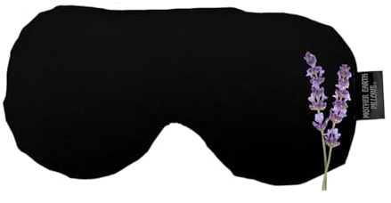 Mother Earth Pillows Sinus Flax Pillow for Natural Relief (Black - Soothe Herbal Blend)