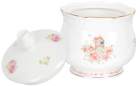 Hoement Pot à Céramique Sucrier Élégant Avec Design Pour Maison Bureau Et Cafés