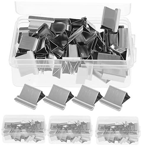 DIYEAH 200stücke Boxen Mit Wiederverwendbaren Clam Clips Multifunktionale Binder Clips Für Büro Und Haushalt Für Dokumente Lebensmittelverschlüsse Und Organisation