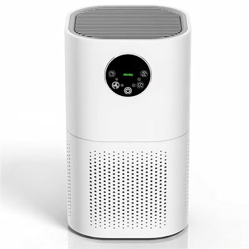 Abriday Air Purifier for Large Rooms with True Hepa Activated Carbon Filter, Smart Sensor, Real Time Indoor Feedback, Four Auto Modes, 25dB Ultra Quiet, for Smoke, Wildfire Smoke, Pets, Dust, Pollen