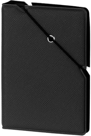 QUARKZMAN Mini Album Fotografico, 28 Tasche 2 x 3 Album Fotografico Copertina in Pelle con Chiusura a Fascia in Gomma per Fotocamera Istantanea Fujifilm Kpop Porta Fotocard, (Nero)