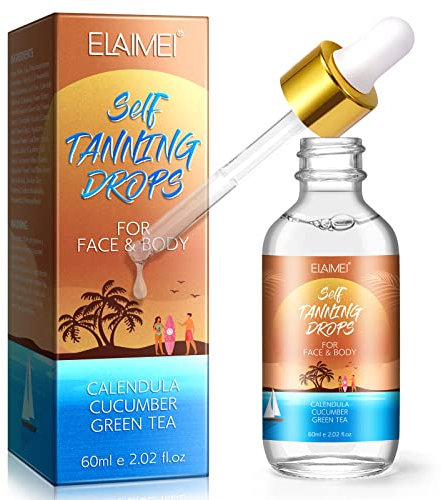 Rostro Concentrado Autobronceador 60ml, Gotas autobronceadoras, Bronceado Facial Personalizable, Lngredientes Naturales que Favorecen de Forma Natural la Producción de Melanina