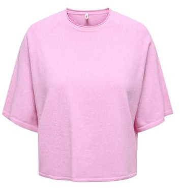 ONLY Onlloyal Pull à col Rond 3/4 KNT Nca Femme