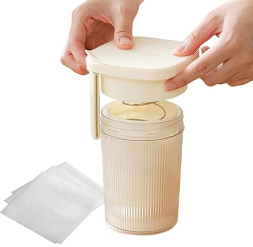 Hogvinnatil Abtropfsieb, Molkentrenner | wiederverwendbarer Filter mit Feinmaschig für Joghurt, Hausarbeit, Milchproduktion, Gärung, Käse, Extraktion, Saft, Kaffee
