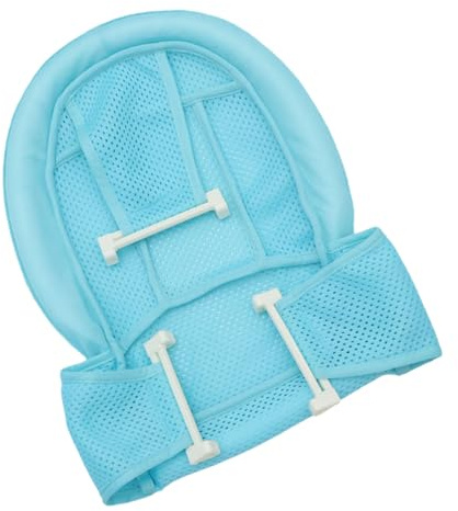 Milisten 2stücke Badenetz für Neugeborene Babybadewannensitz mit Rutschfester Unterstützung Babybadematte Komfortables Kissen für Kopf und Körper Maschinenwaschbar und Schnelltrocknend