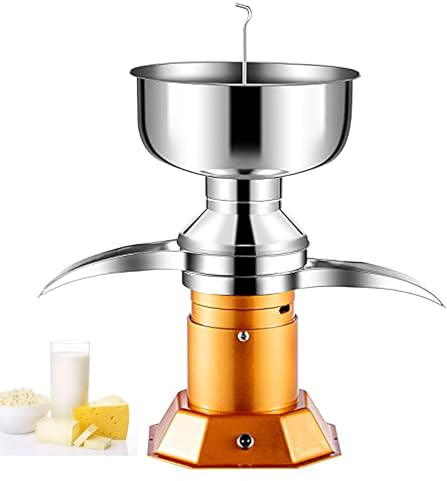 Milk Cream Separator, 100l/H Output Cream Centrifugal Separator, Milk Skimmer With 5l Bowl Capacity, 10500rpm Rotating Speed Cream Separator, Stainless Steel Electric Cream Separator