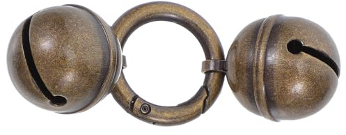 Abaodam Vintage Kupfer Halsbandglocke für Hunde und Katzen mit Schnellverschluss Kleine Messing Glöckchen für Outdoor Ortung und