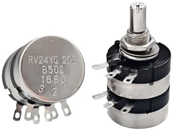 RV24YG20S double single-turn carbon film potentiometer B103 5K10K20K50K200K double adjustable two-layer(B502potentiometer A03 knob)