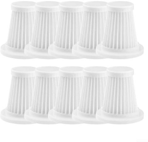 Paquete de 10 filtros de aspiradora de coche, piezas de repuesto para máquinas portátiles de limpieza automática, pantallas de trampa de polvo lavables con malla de filtración de partículas finas para
