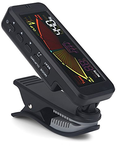 Gitarren Tuner, FMT-209 Clip On Digital große LCD Display Tuner für Chromatische Gitarre Bass Ukulele Violine