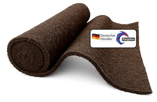 Pangolino Tapis de Protection hivernale - en Coco - 800 g/m² - Latiné des Deux côtés - Lot de 2-1,5 m x 0,5 m - Couleur : Maron foncé