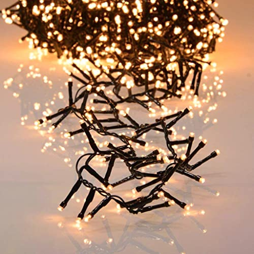 LED-Lichterkette cluster extra warmweiß 14m für den Innen- und Außenbereich (700LED)