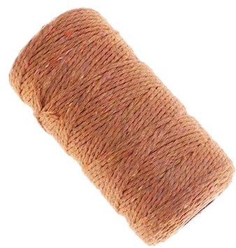 NUOBESTY Handgewebtes Baumwollseil Für Wandteppiche DIY-herstellung Dekoration Handgefertigt Für Wohnzimmer Hochzeit Braun