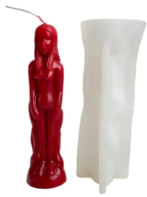Ynnhik Frauen Männer Form Kerzenform Set - Große Menschliches Bild Kerzenform Sets für die Herstellung zu Hause hausgemachte Bienenwachskerzen Seife für Hochzeit und Party Ornamente