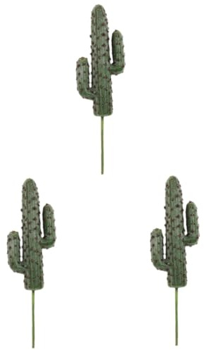 STOBAZA 3piezas Cactus Artificial Sin De Cactus para Jardín y Ornamentación De Paisaje Realista
