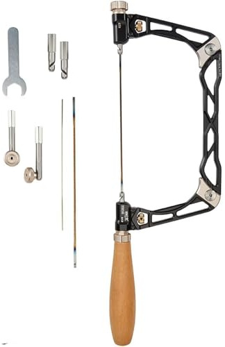 HONGDUI KM-19 6 Coping Saw, Fret Combo Saw - Premium Quality, All-Purpose Tool for Woodworkers & Crafters