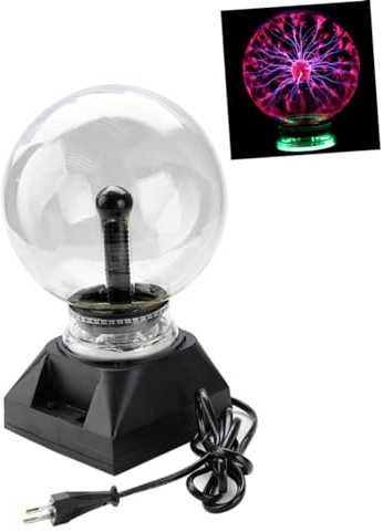 SHINEOFI Lampada Sfera Al Plasma Magica Touch-sensitive Elettrostatica Con Effetto Luce Colorata Per Decorazione E Apprendimento Scientifico Per Casa E Ufficio