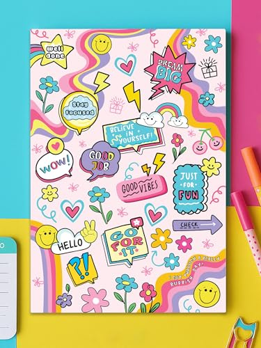 DOODLE Daglig 5 minuters tacksamhetsdagbok - Positivitet, Wellness & Mindfulness Journal för tonåringar och vuxna - 90-dagars vanabyggare | 112 odaterade sidor | A5 | Guidade uppmaningar och roliga