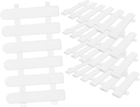 Hemobllo 5 pezzi Recinzioni Decorative per e Cortile Staccionata con Rotonda per Decorazioni Natalizie e Aiuole Facile da per Esposizioni e da Te