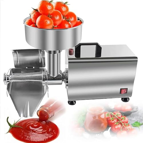 Passapomodoro Elettrico Colino elettrico per salse da 450 W, capacità di 50 kg/h, per alimenti e salse, passaverdure di qualità commerciale, per salsa di fragole e mirtilli, 220 V