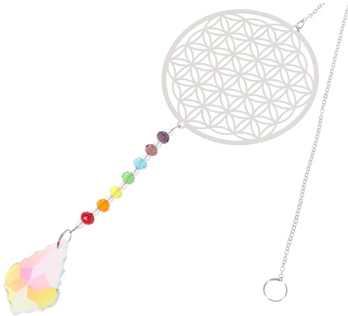 FUTUREORYY Colgantes de Cristal para Adorno Diseño Delicado y Acabado Fino, Accesorios para Lámparas de Techo y Bodas en Color Blanco