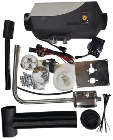 Riscaldatore ad aria diesel da 4 kW, riscaldatore da parcheggio invernale da 12/24 V, riscaldatore ad aria diesel con display LCD intelligente, riscaldatore da parcheggio portatile per camper, dispo