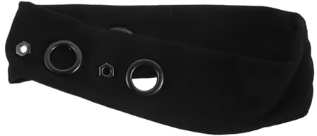 PENIKOKO Weites Elastisches Eyelet-haarband für Damen Langlebiges Punk-design mit Hohlem Ösenmuster Vielseitiges Stirnband für Musikfestivals Rockkonzerte Cosplay und Alltag
