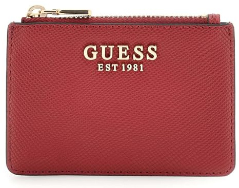 GUESS portacarte Laurel II SLG Card Case Garnet rosso