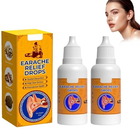 Ohrschmerzen Lindern Tropfen 30g*2, Ohrtropfen, Natürliche Ohrberuhigung, Machen Sie Ihre Ohren Bequem, Lindert Ohrensausen, Tragbar, Kompakt Und Leicht, smooth lotion