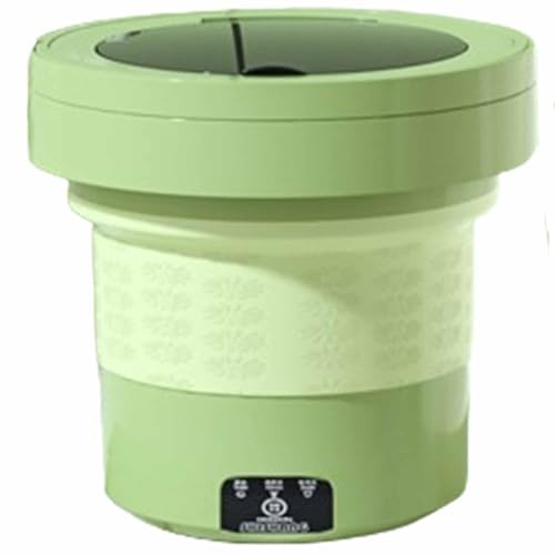 Lavatrice portatile, grande capacità, leggera e portatile, facile da usare, adatta per viaggi di lavoro, viaggi, ecc. (verde chiaro)