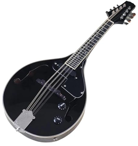 Mandolina Para Principiantes Guitarra Mandolina Hecha A Mano De 8cuerdas Y 26pulgadas Con Tapa Madera Abeto Alto Brillo Parte Trasera Sapeli Laminada(3/4)
