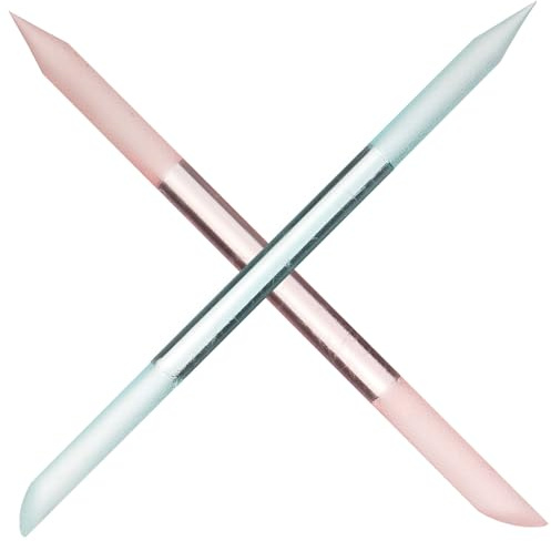 CHICAMPERA Lima per Unghie in Vetro 2 Pezzi Cilindrica Portatile per Manicure e Riparazione Strumenti per Lucidare le Unghie Salone e Uso Personale