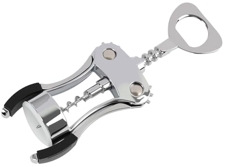 Tire Bouchon, Ouvre-Bouteille Multifonction pour Vin et Bière avec Tire-Bouchon en Alliage de Zinc et Pompe à Vide, Stopper Étanche, Cadeau Élégant pour Cuisine et Restaurant