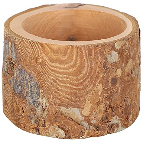 Jeanoko Hamster äppelträ Matskål Slitstark Matare för Chinchillor och Igelkottar 5 Cm Storlek Gjord Av Säkert Icke-giftigt Material