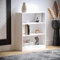 Vida Designs Cambridge Bücherregal mit 3 Ebenen, niedrig, weiß, Holz-Regaleinheit für Büro, Wohnzimmermöbel, 75 x 60 x 24 cm