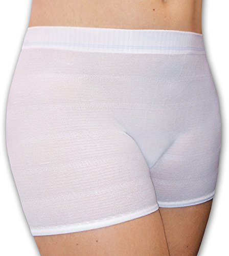 ButzeleService.de 7er Set Wochenbett Panties mit Bein-Ansatz, Seamless Damen Pagen Krankenhaus Slips für Einweg Wöchnerinnen Binden nach der Geburt, Unterwäsche Mehrpack
