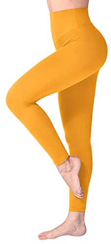 SINOPHANT Hög midja Leggings för kvinnor, Smörig Mjuk Elastisk Ogenomskinlig Tummy Control Leggings, Plus Size Workout Gym Yoga Stretchiga Byxor