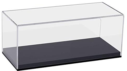 HMF 46802 Acryl Vitrine / Schaukasten für Modellautos, Figuren | 27 x 12 x 11 cm | Transparent