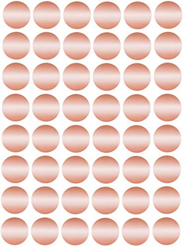 Royal Green Klebepunkte Rosé-Gold 17 mm runde Aufkleber - Größe 0,6 Zoll Sticker im 336 Pack
