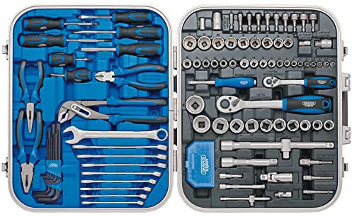 Draper 32027 Mechanics Tool Kit, 127 Piece Blue One Size