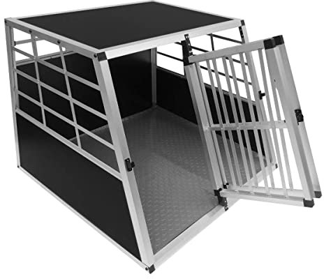 MonsterShop Transportkäfig für Haustiere, groß, Zwei Türen, Hunde, Katzen, Kaninchen