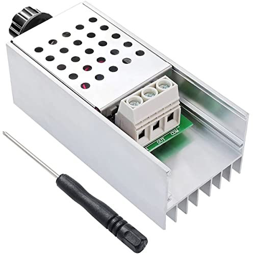Youmile Regolatore di velocità del motore SCR ad alta potenza AC 110 V 120 V 220 V 230 V 10000 W Regolatore di tensione Dimmer Temperatura Termoregolazione Scheda con cacciavite