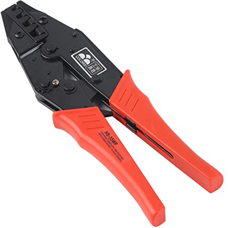 Yuecoom Pinze a crimpare, crimpatrice per terminali a filo 10-35mm 8-2AWG, piegatrice per cavi con impugnatura ergonomica per tubi e terminali preisolati