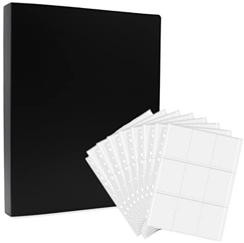 Sammelkarten Album 900 Pockets,Sammelkarten Hüllen Sammelkartenzubehör,50-Seiten Doppelseitig 9-Pocket,Transparent Karten Folien Sammelalbum Spiel Photocard Binder