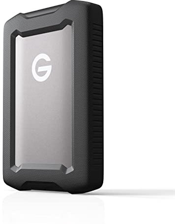SanDisk Professional 2TB G-DRIVE ArmorATD, HDD portatile USB-C (5Gbps), USB 3.2 Gen 1, Thunderbolt 3, fino a 130 MB/s, resistente all'acqua e alla polvere, agli urti e alle cadute